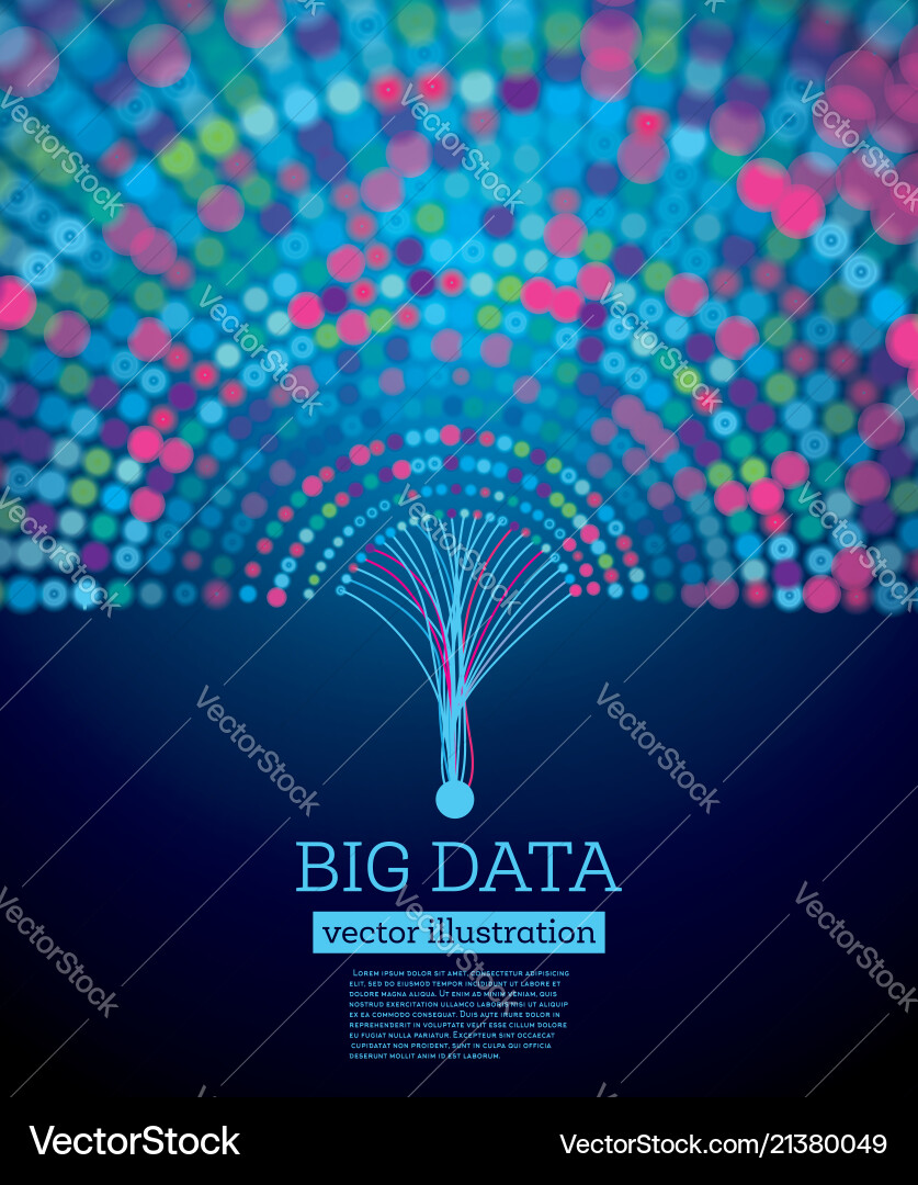 Futuristic Data Network Background vector image