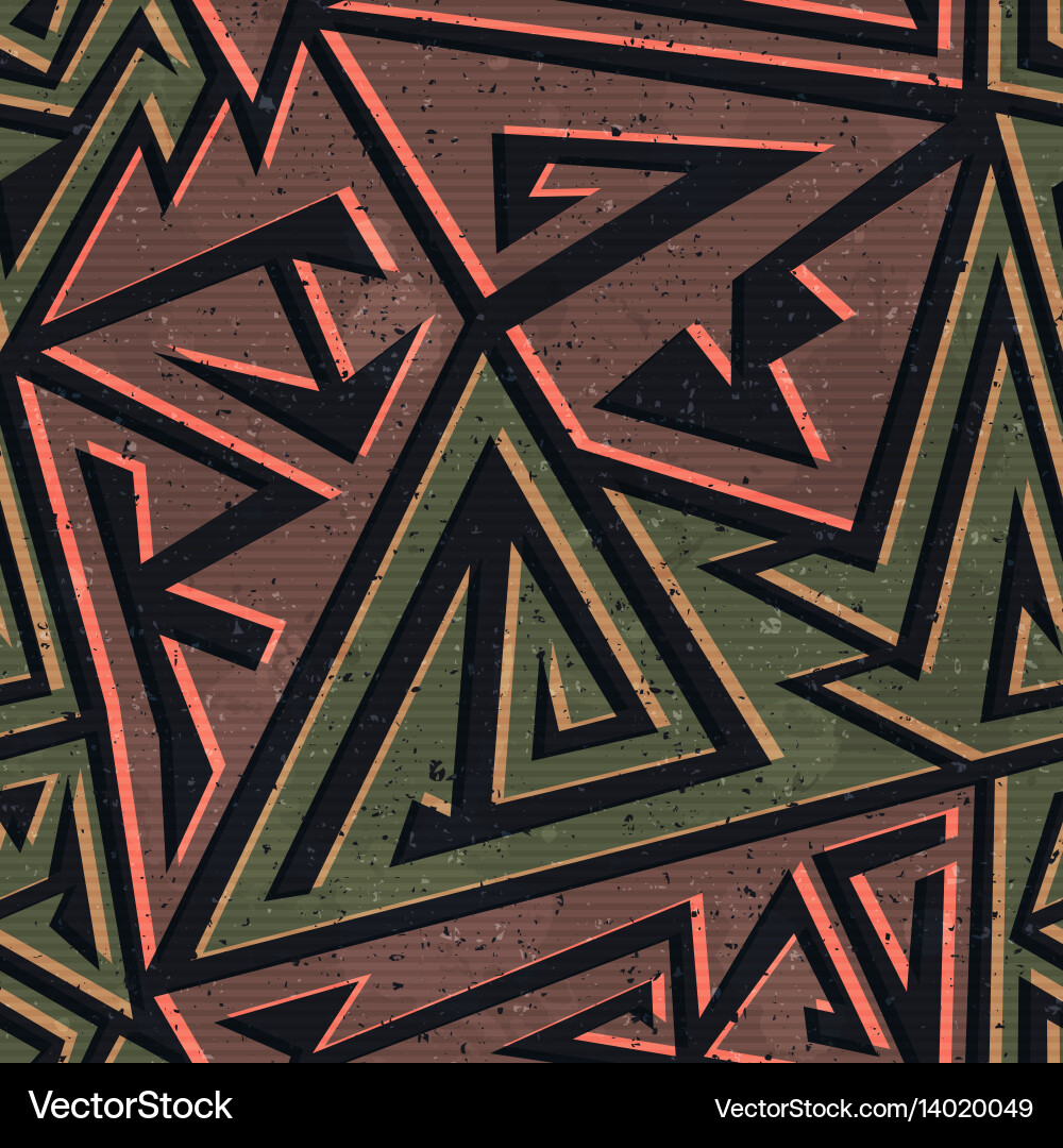 Geometric Color Block Pattern vector image