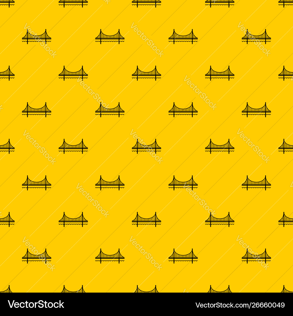 Golden gate bridge pattern Vector Image
