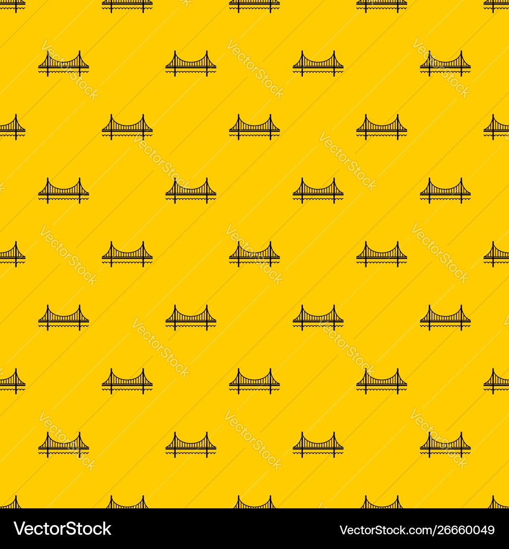 Golden gate bridge pattern vector image