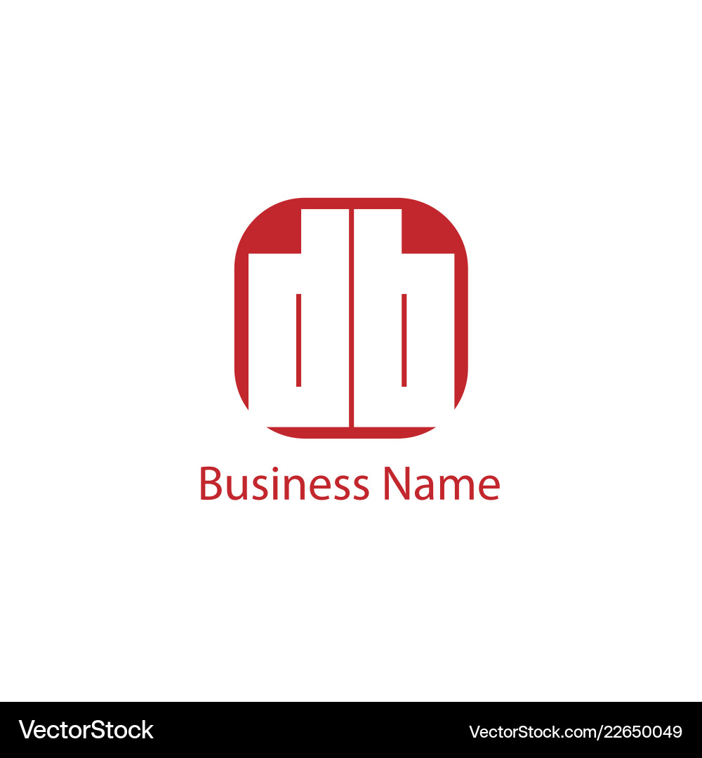 Initial letter db logo template design Initial letter db logo template design Vector Image