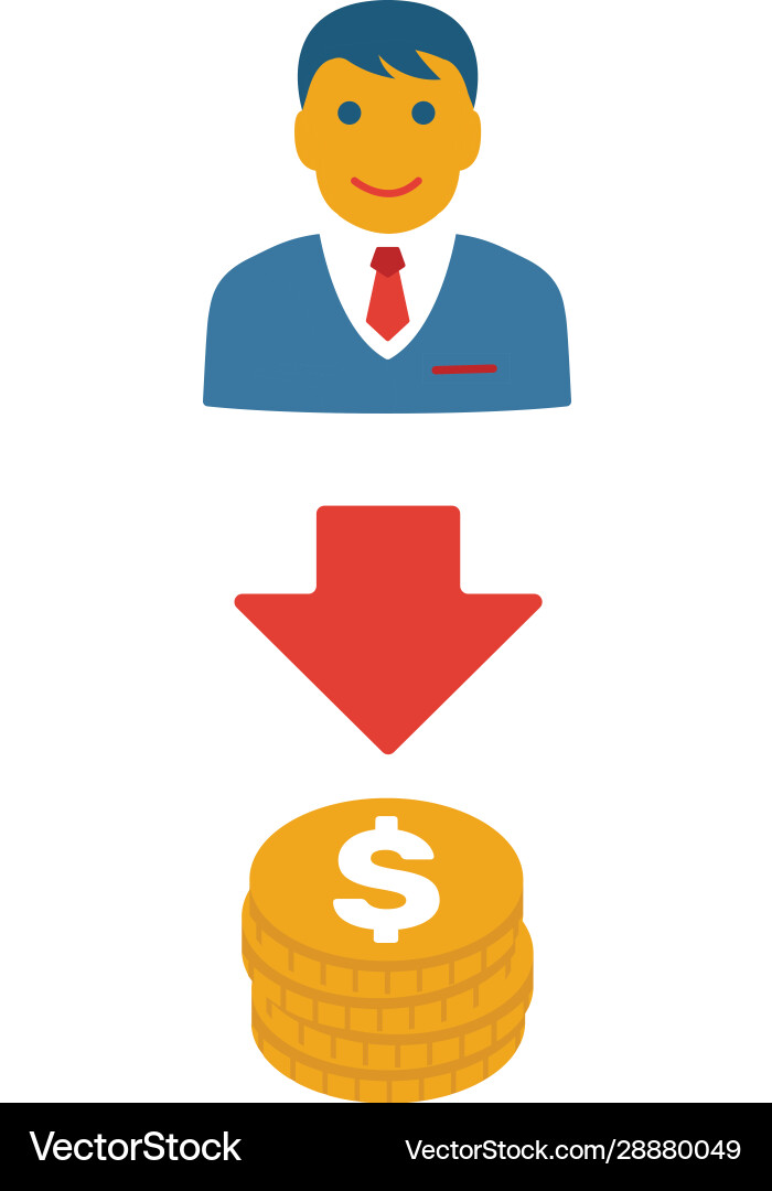 Lead-to-cash icon simple flat element from crm vector image