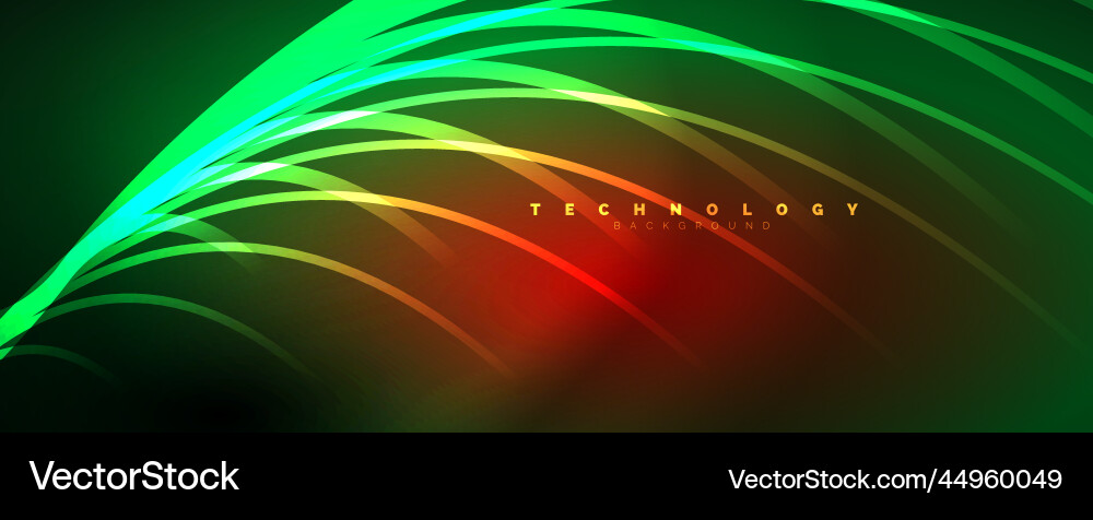 Light beams neon lines abstract background Light beams neon lines abstract background Vector Image