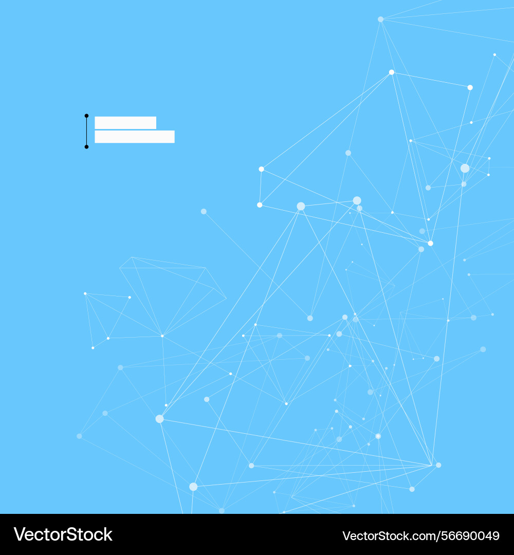 Network connecting dots and lines science Network connecting dots and lines science vector image