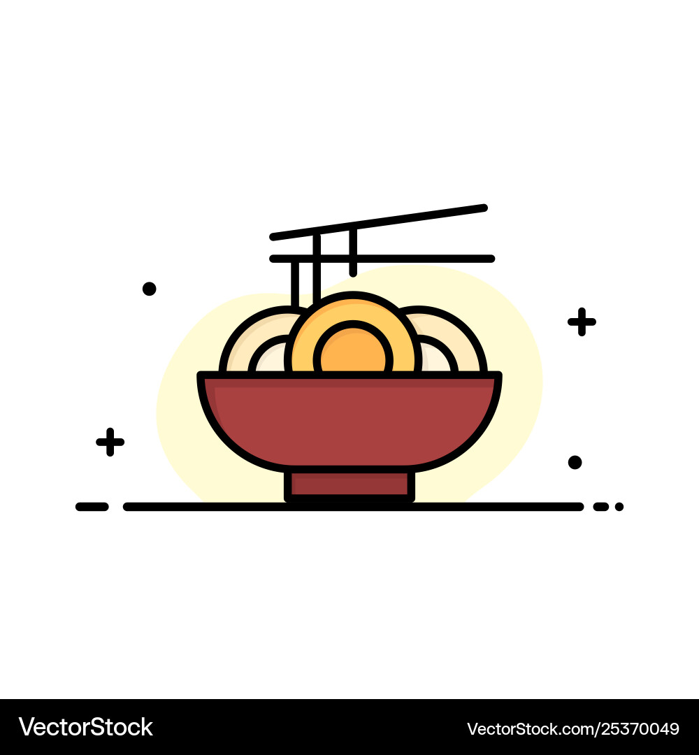Noodle food china chinese business logo template Noodle food china chinese business logo template vector image