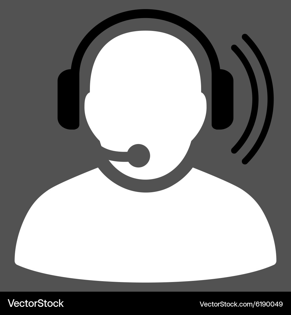 Operator signal icon Vector Image