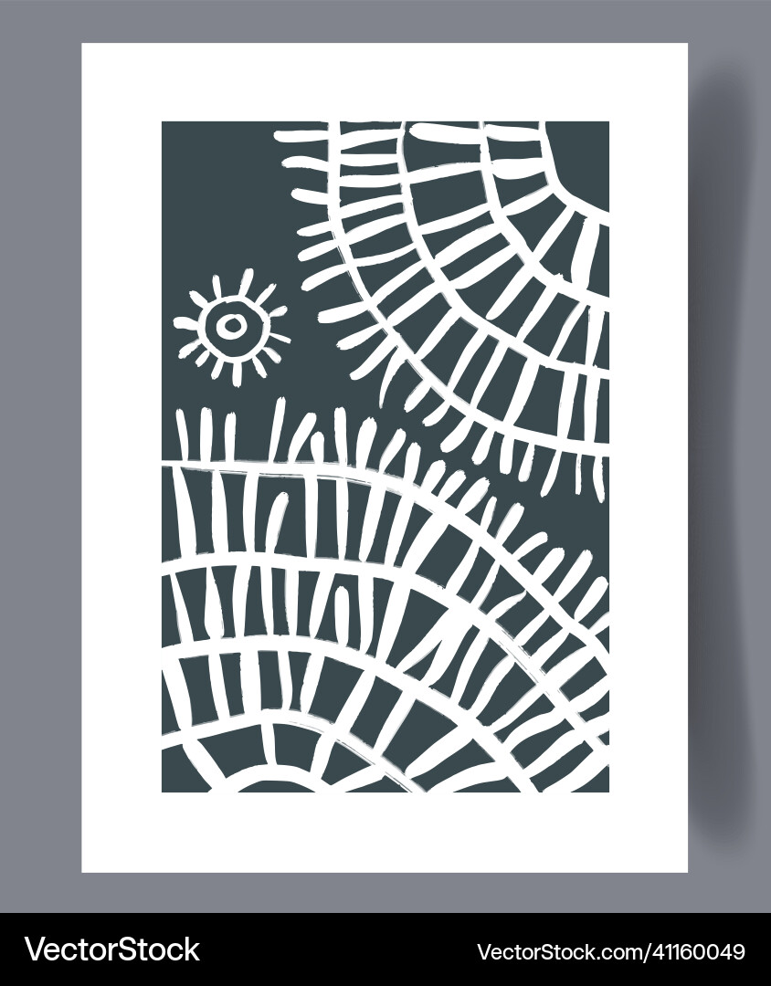 Printable wall art poste vector image