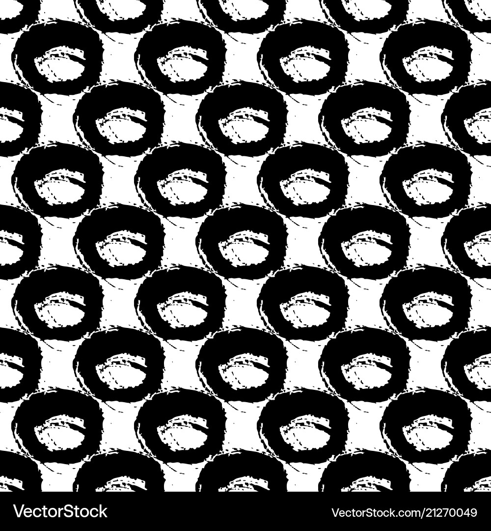 Seamless pattern with brush circle Seamless pattern with brush circle vector image