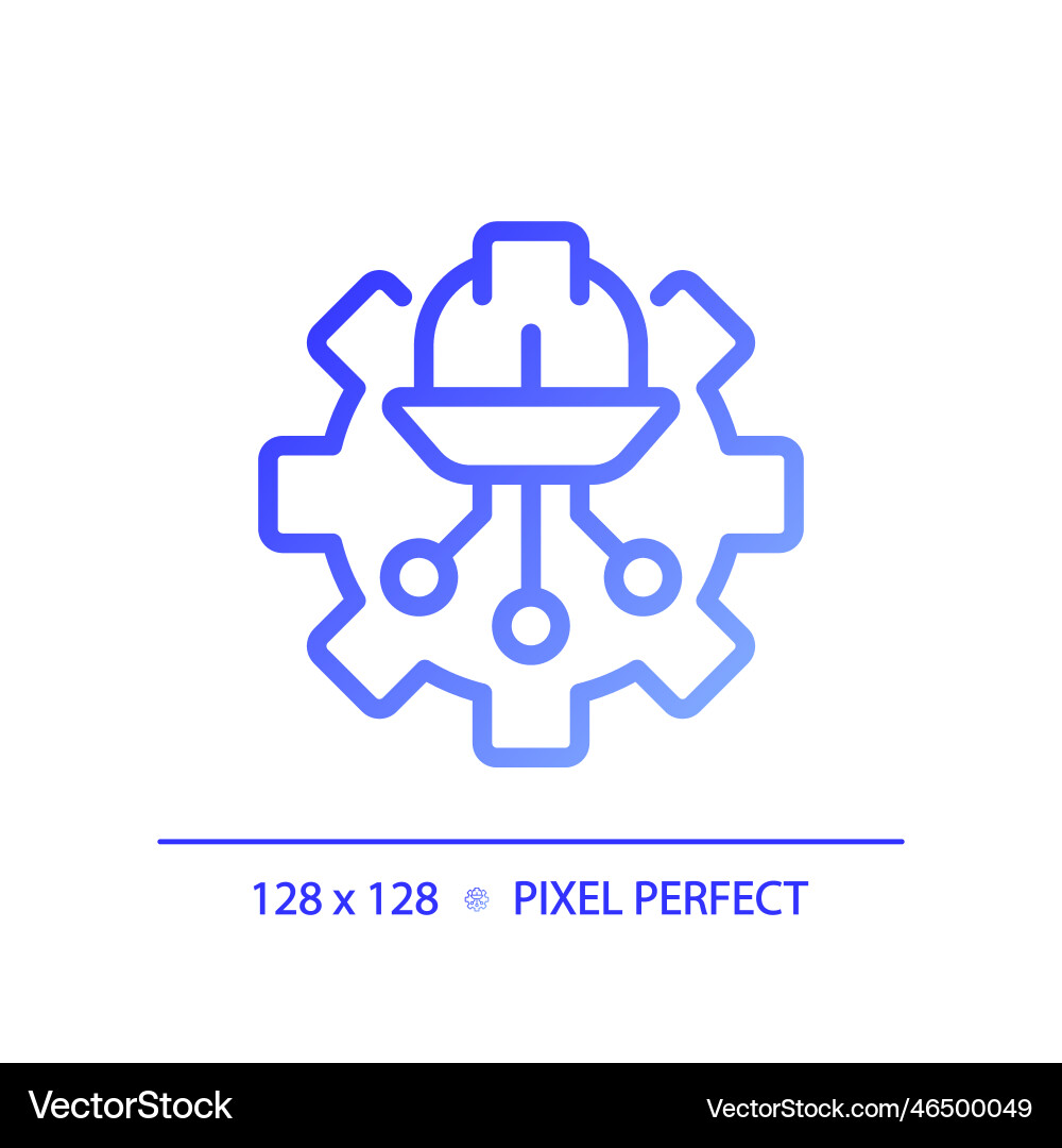 Stem in engineering pixel perfect gradient linear Stem in engineering pixel perfect gradient linear vector image
