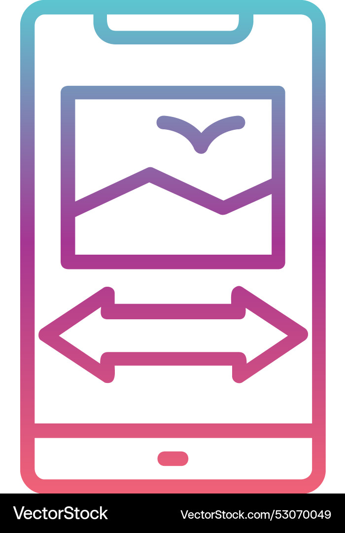 Swipe line gradient design Vector Image