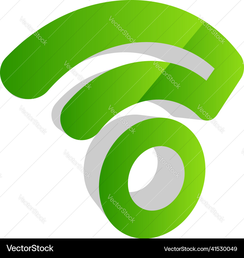 Wireless cordless signal internet wifi shape icon Wireless cordless signal internet wifi shape icon vector image