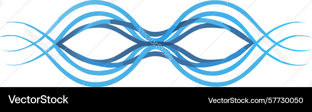 Abstract smooth wave lines fluid motion design Vector Image