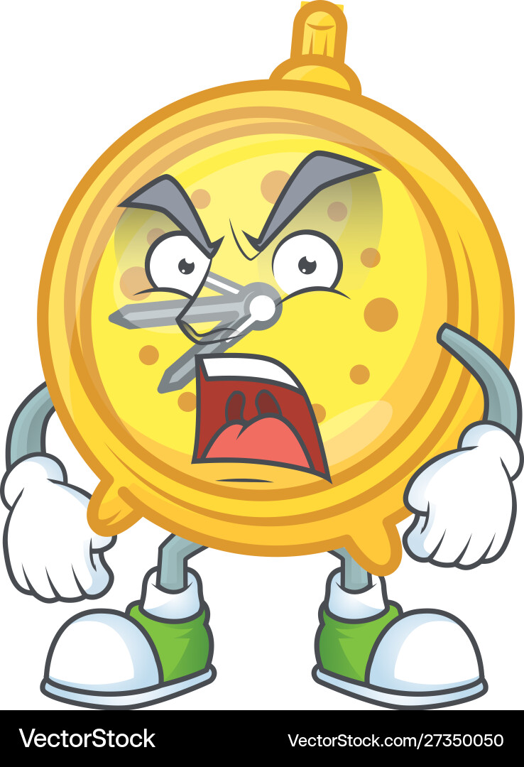 Angry alarm clock cartoon with machine classic – Royalty-Free Vector |  VectorStock, image size:738x1080