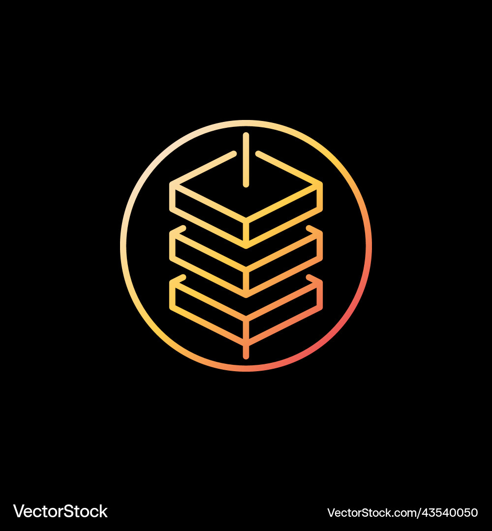 Circle with blockchain concept yellow Circle with blockchain concept yellow Vector Image