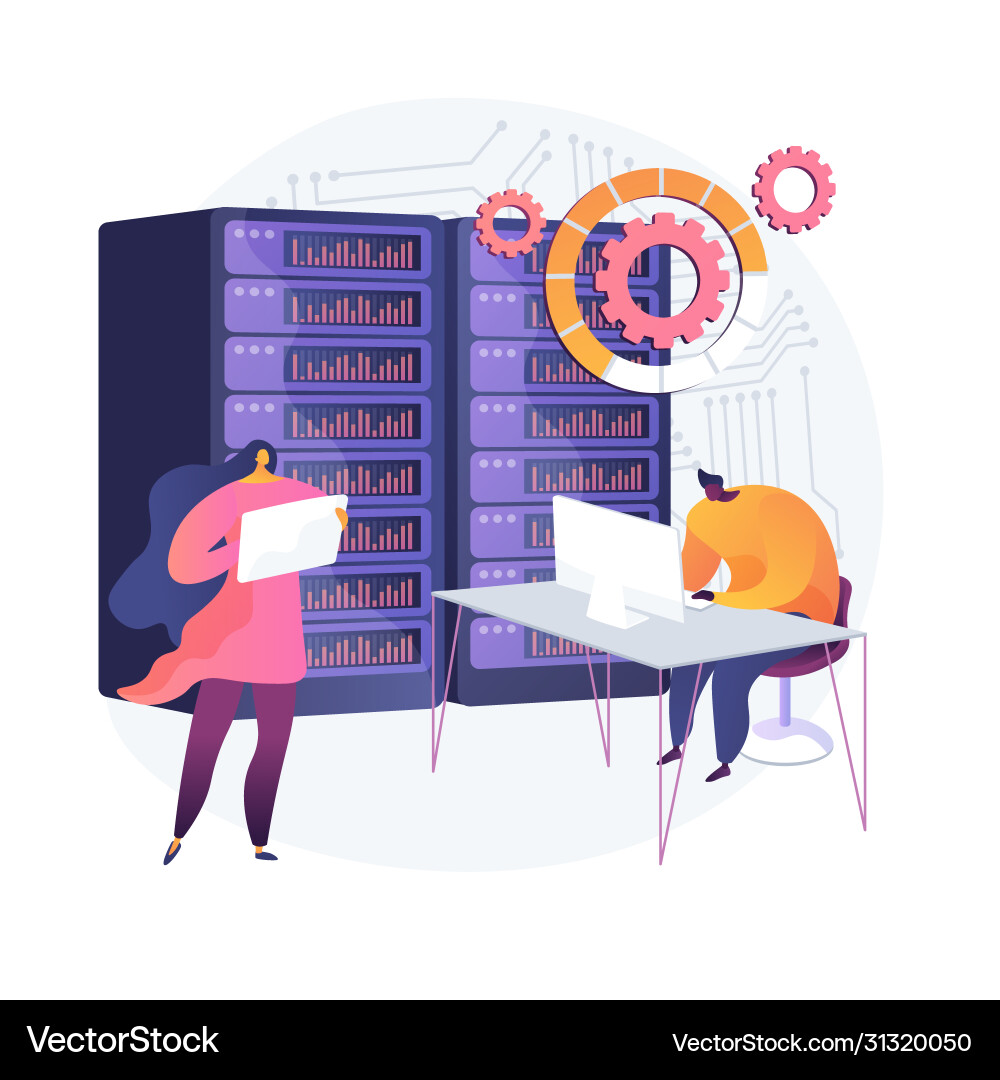 Database concept metaphor Vector Image