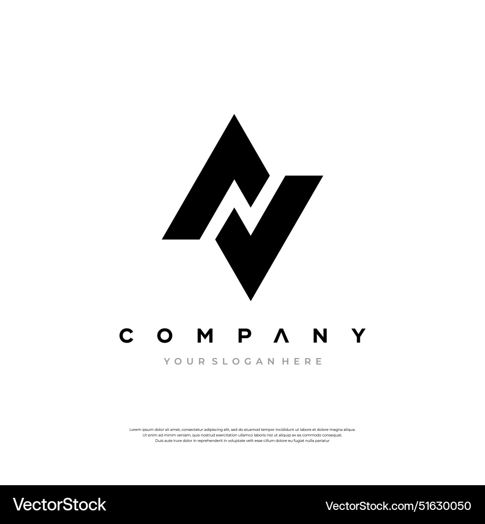 Modern Av Monogram Logo Royalty Free Vector Image