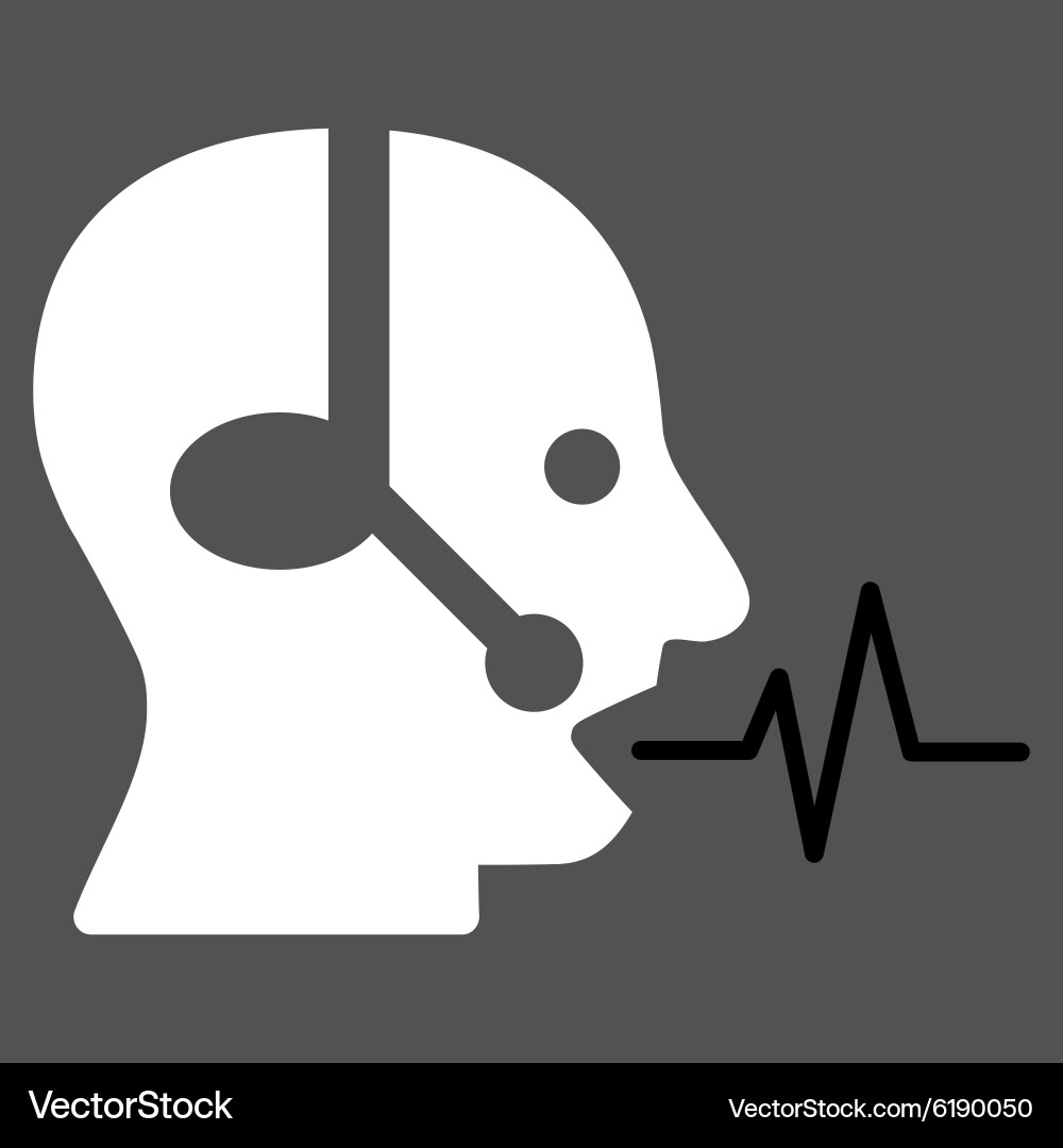 Operator signal icon Vector Image