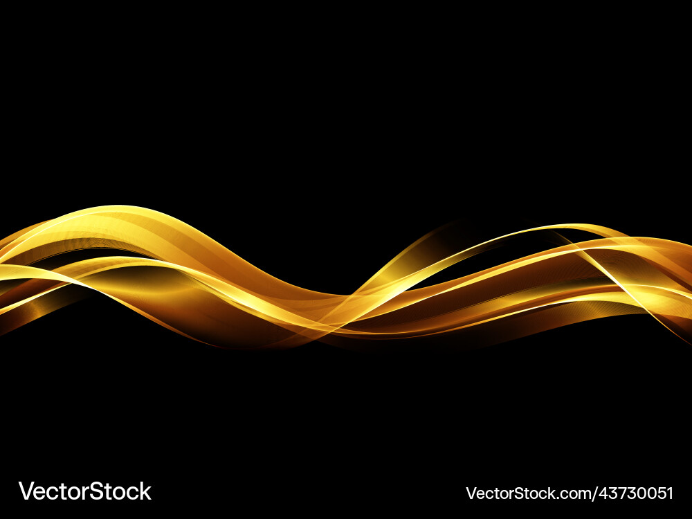 Abstract shiny golden wave design elementgold Abstract shiny golden wave design elementgold Vector Image