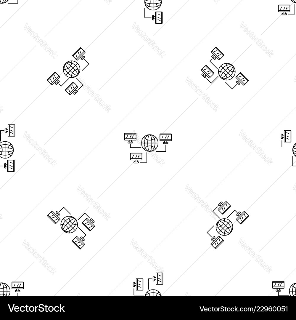 Global web network pattern seamless Global web network pattern seamless vector image