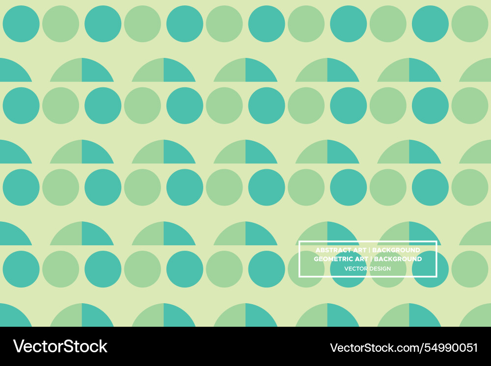 Half circle and shapes pattern vector image