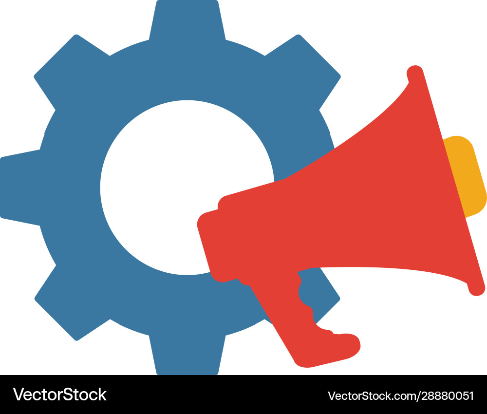 Marketing automation icon simple flat element Vector Image