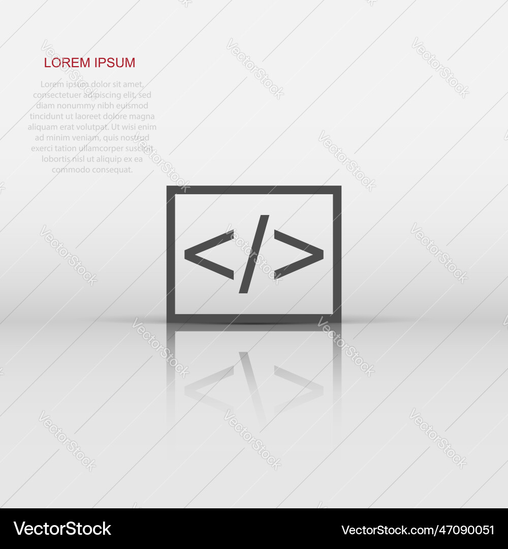 Open source business icon in flat style api Open source business icon in flat style api vector image