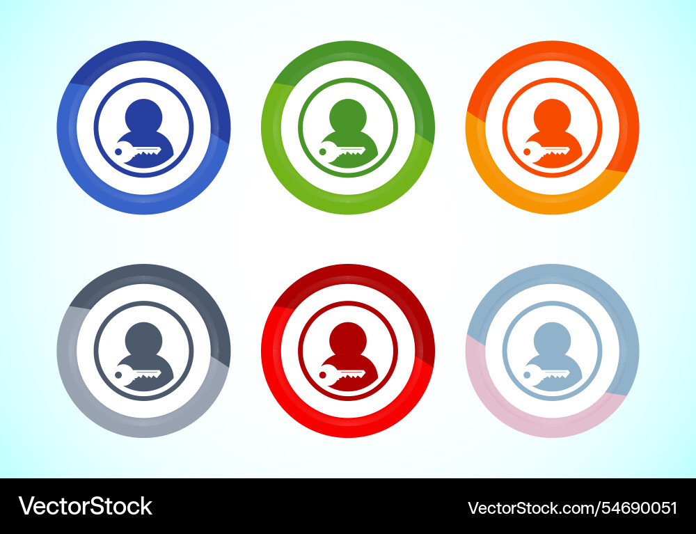 User profile login icon design access Vector Image
