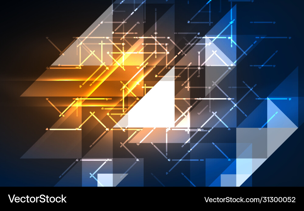 Abstract background mosaic triangle pattern vector image