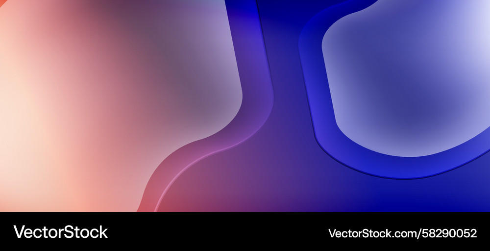 Abstract fluid shapes blend creating soft Abstract fluid shapes blend creating soft Vector Image