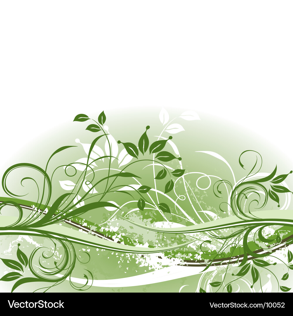 Botanical Leaf Pattern Vector Image