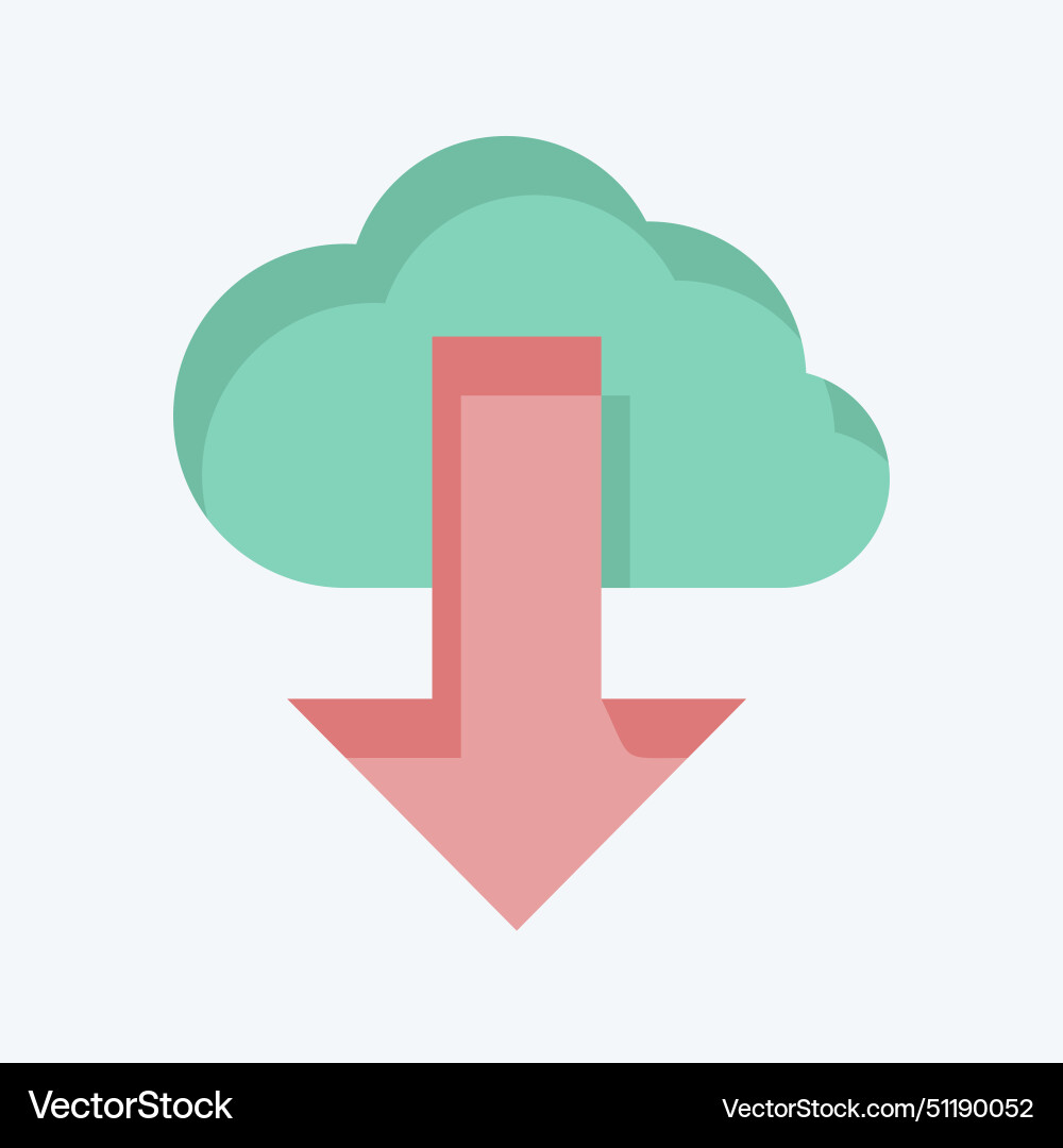 Icon cloud computing related to security symbol Icon cloud computing related to security symbol vector image