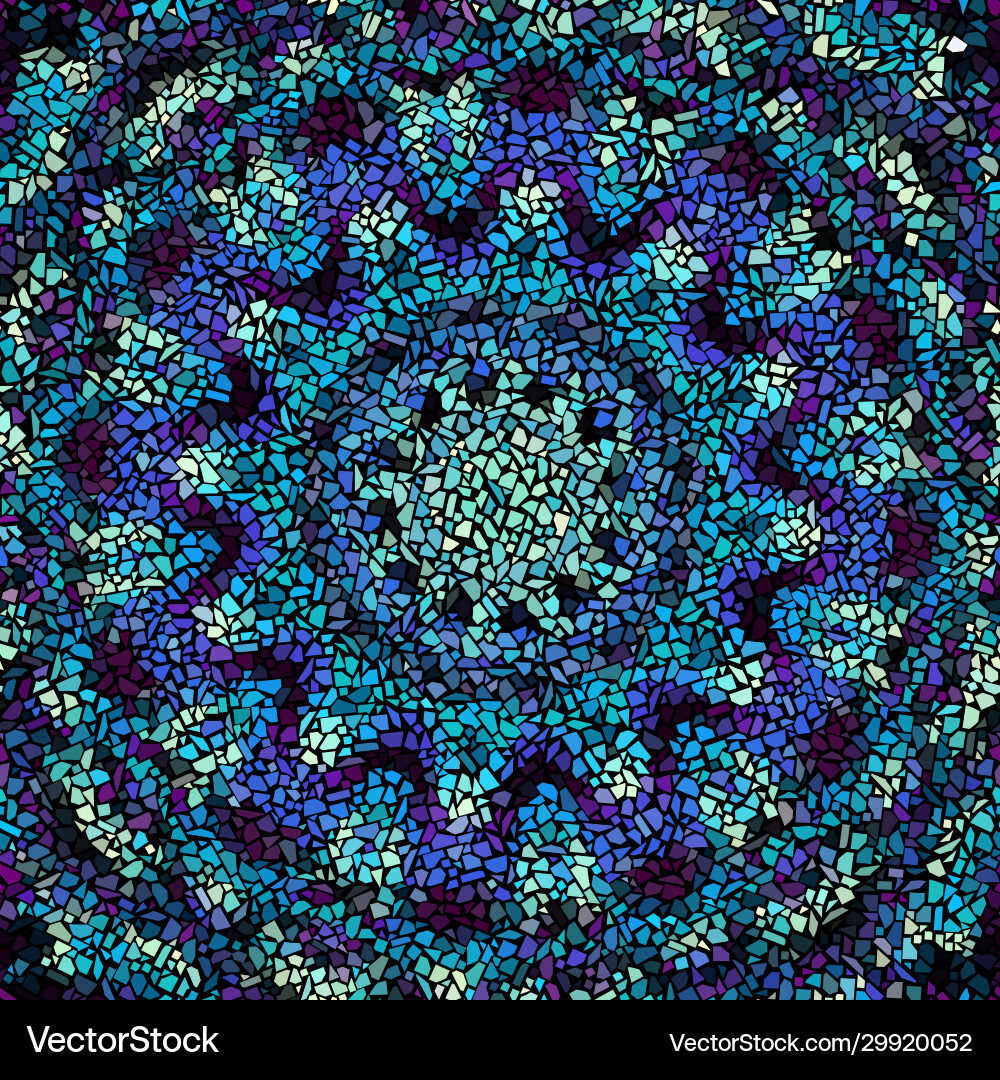 Irregular Mosaic Art Pattern Vector Image