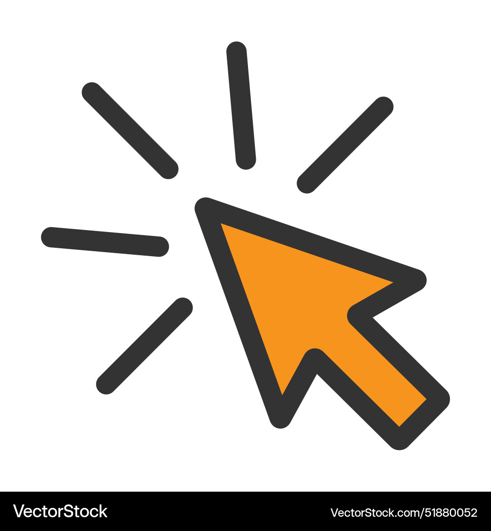 Klicken Sie auf Symbol Pfeil Maus Web-Taste Cursor digital Klicken Sie auf Symbol Pfeil Maus Web-Taste Cursor digital vektorbild