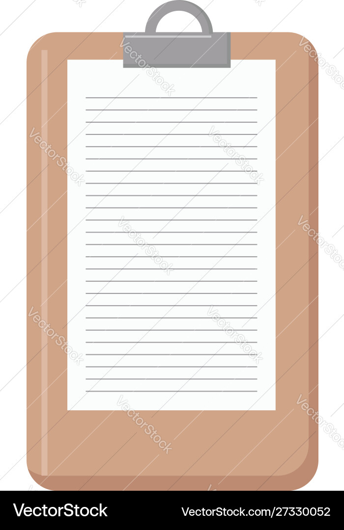 Notebook on white background Vector Image