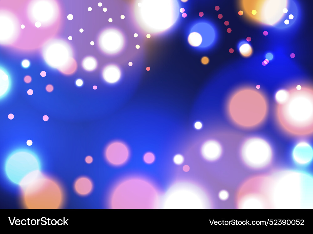 Realistic bokeh background Vector Image