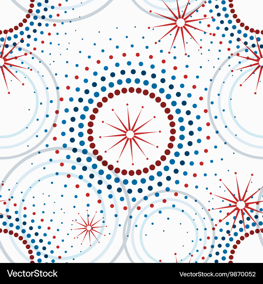 Starry Circle Pattern vector image