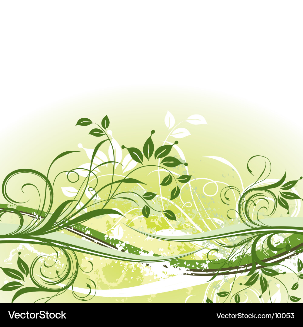 Botanical Leaf Pattern Vector Image