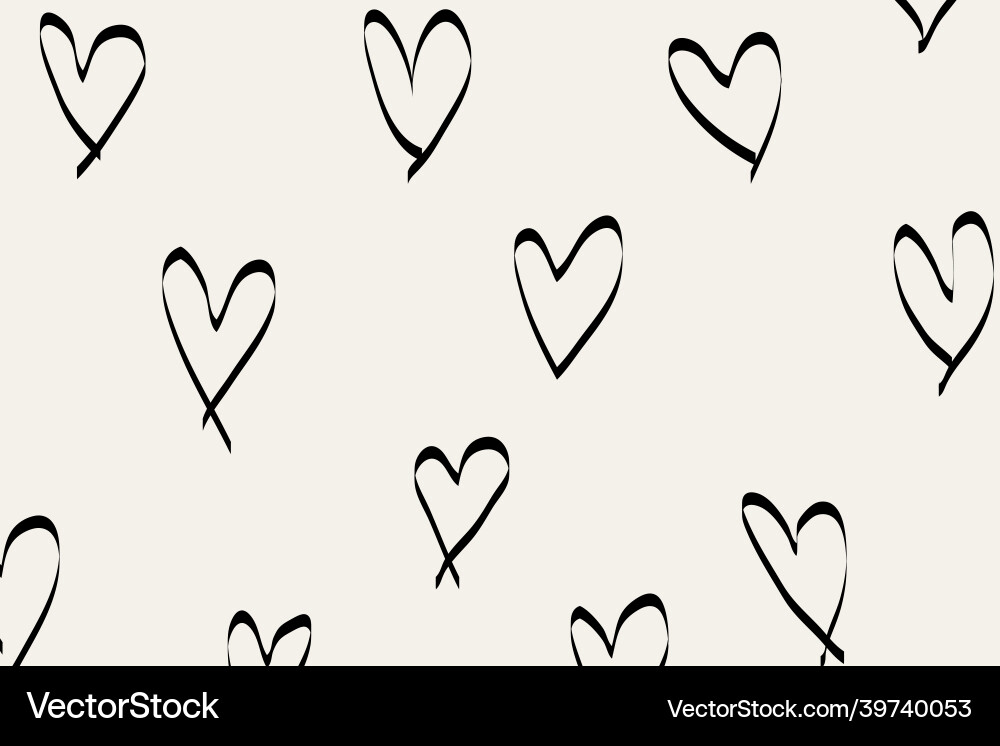 Cream background doodle pattern simple design vector image