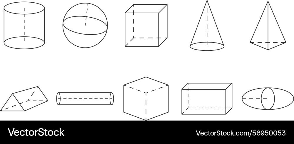 Geometry shape element collection Geometry shape element collection Vector Image