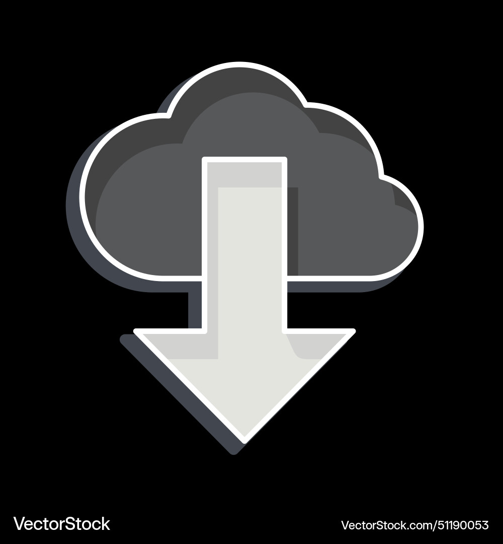 Icon cloud computing related to security symbol Icon cloud computing related to security symbol vector image