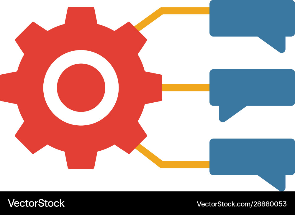 Nlp icon simple flat element from crm collection vector image