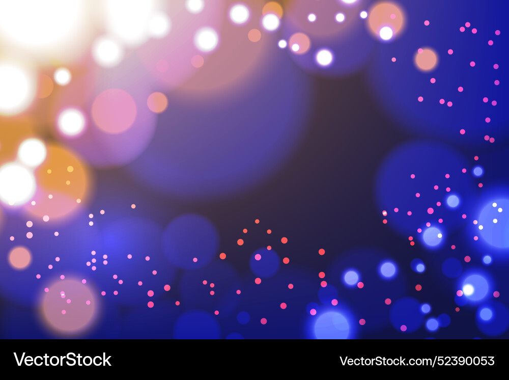 Realistic bokeh background Vector Image
