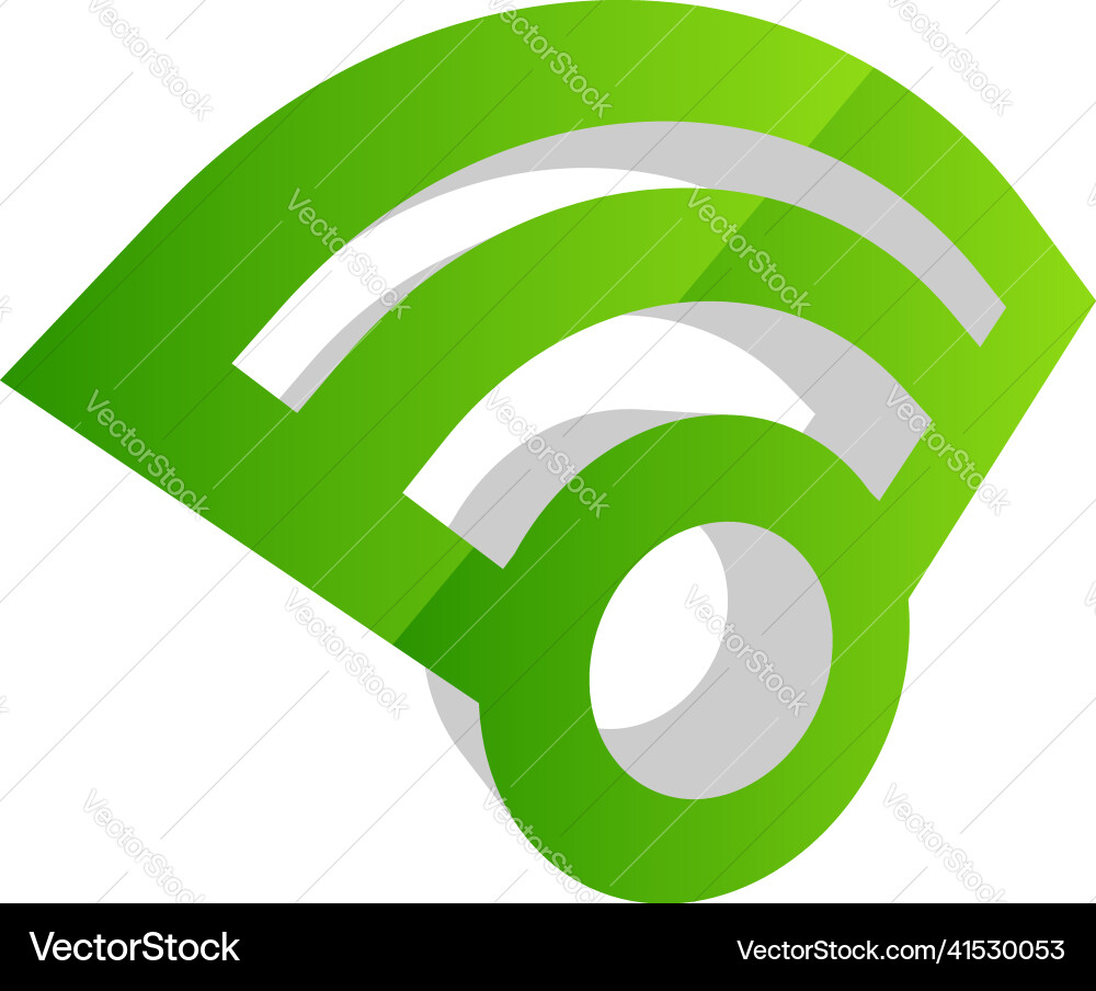 Wireless cordless signal internet wifi shape icon Wireless cordless signal internet wifi shape icon vector image