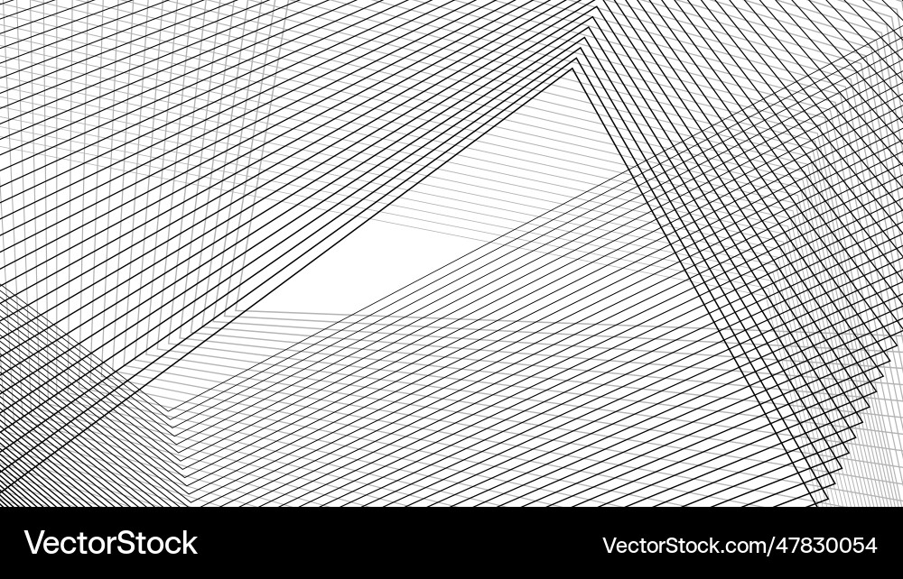 Abstract black square pattern of lines on white Abstract black square pattern of lines on white vector image