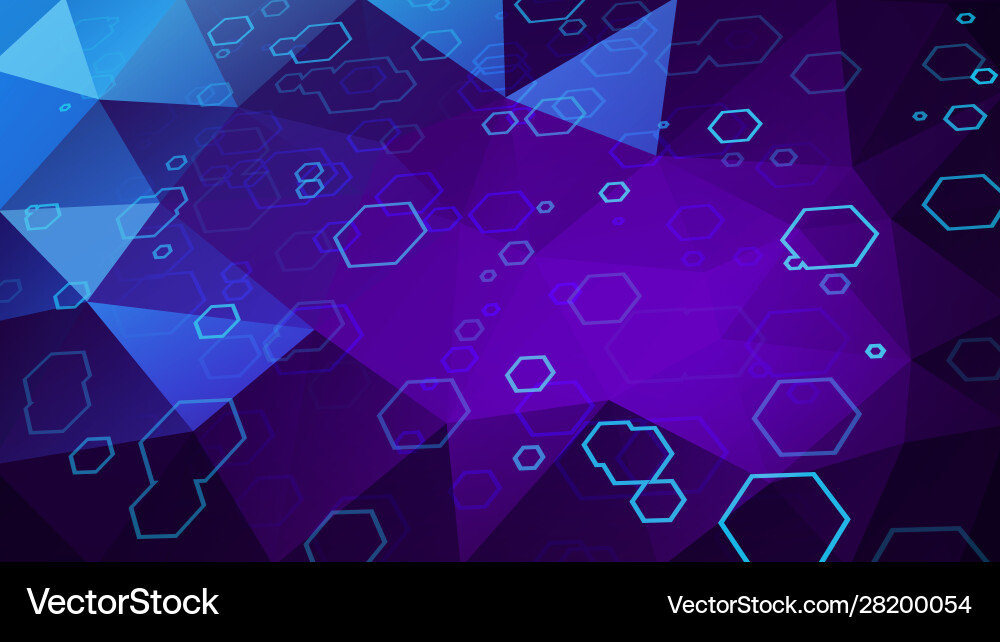 Abstract polygon and hexagon background polygonal Abstract polygon and hexagon background polygonal vector image