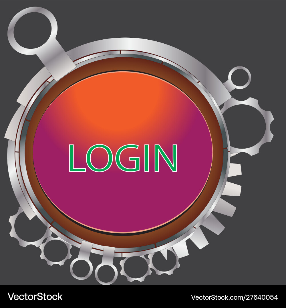 Futuristic web button and icon background template vector image