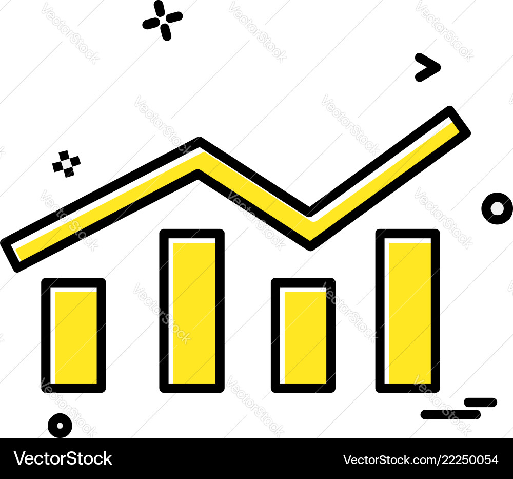 Graph icon design Vector Image