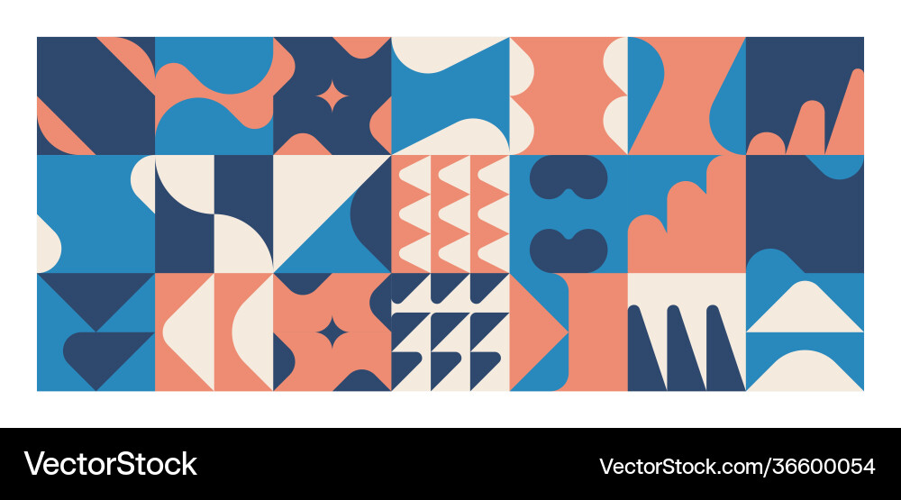 Horizontal abstract pattern design Horizontal abstract pattern design vector image