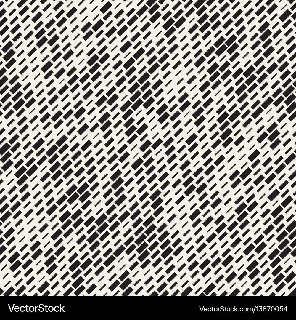 Irregular Monochrome Dash Pattern vector image