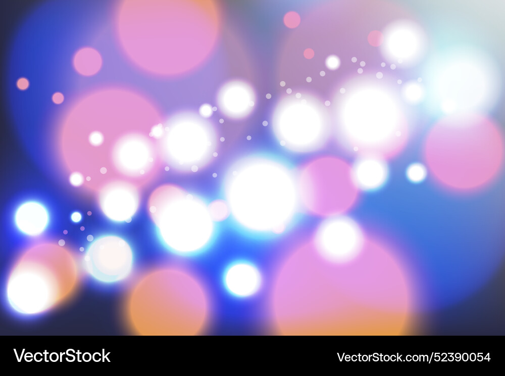 Realistic bokeh background Vector Image